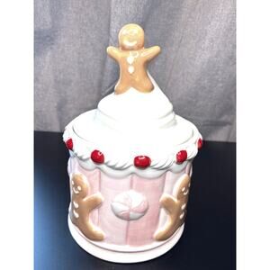 2024 VIRAL Peppermint & Pine Whipped Gingerbread Christmas Cookie Jar (12inch)